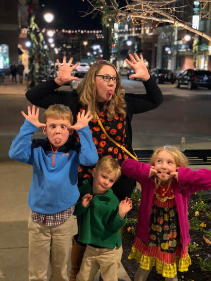 Silly family picture from This Authentic Home outside Maggiano's in St. Louis.